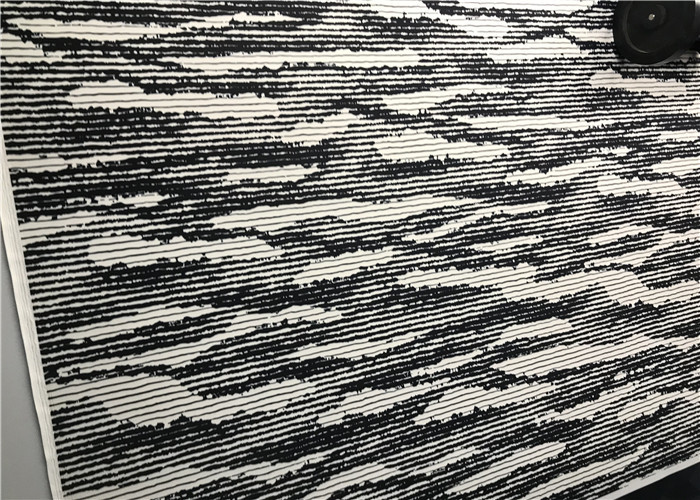 Wet Print Polyester Screen Fabric , Solid Dyed Custom Printed Polyester Fabric