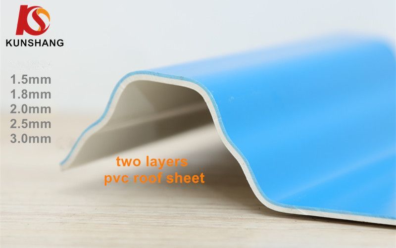 Soundproof ASA UPVC Modern Style Corrugated Plain Roof Tile for Outdoor Use