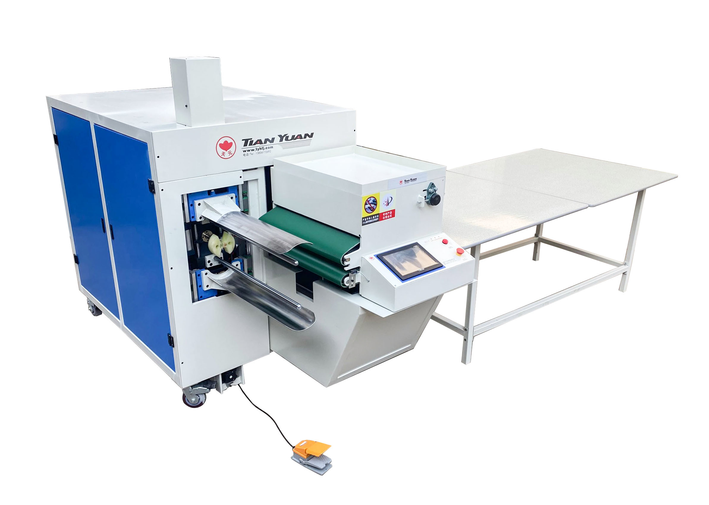 Semi Automatic Blanket Rolling Packing Machine Pneumatic Driven