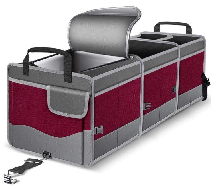 Trunk Organizer Foldable Car Storage Boxes Car Storage Bag, Organizer Multi-Compartment Collapsible Trunk storage
