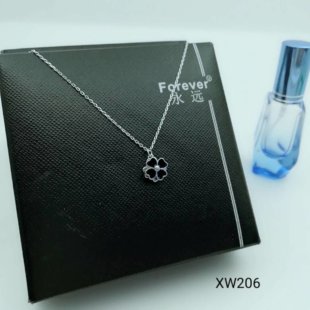 Latest product super quality China sale jewelry charm white stainless steel necklace whole XW206