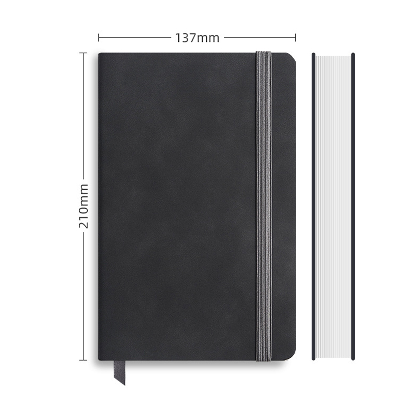 Reusable Soft Leather Notebook A5 Dotted 137mm Width Multi Colors