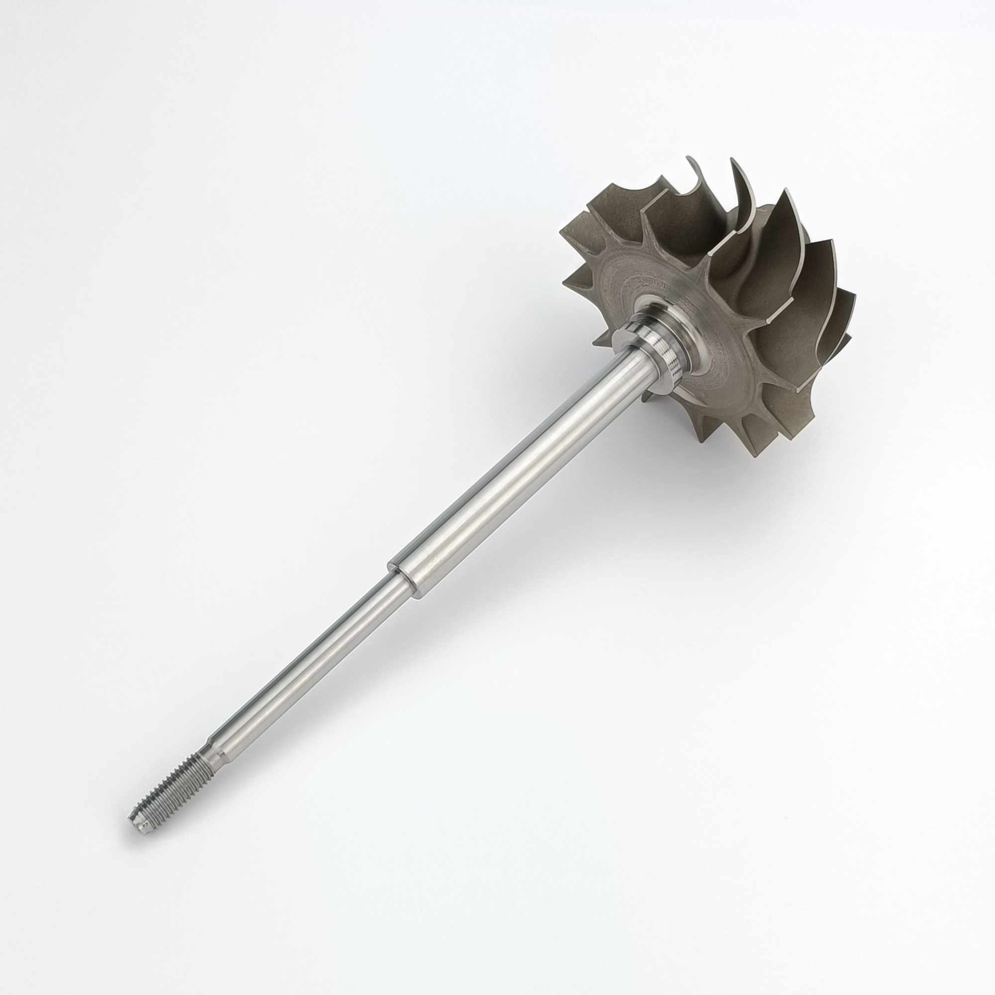 MS-TECH Turbo HE500VE Turbine Wheel Shaft 2835855 Ind 84mm Exd 68mm Blades12