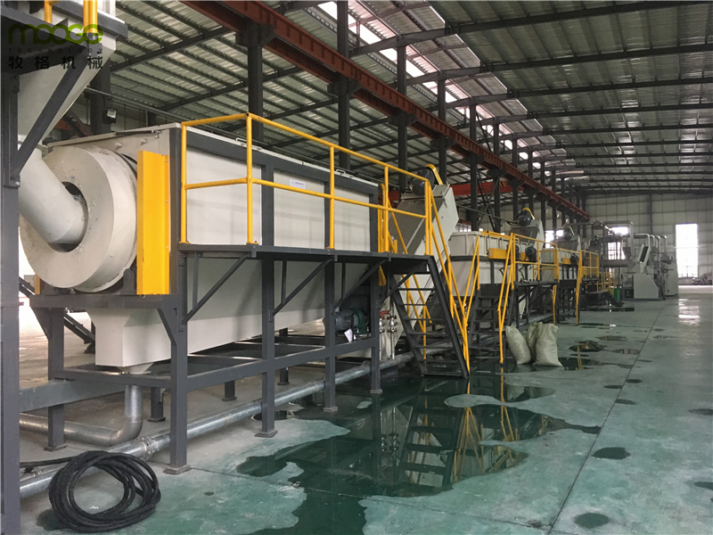HDPE Waste Film Recycling Line Agricultural 3000kg/H LDPE Machine