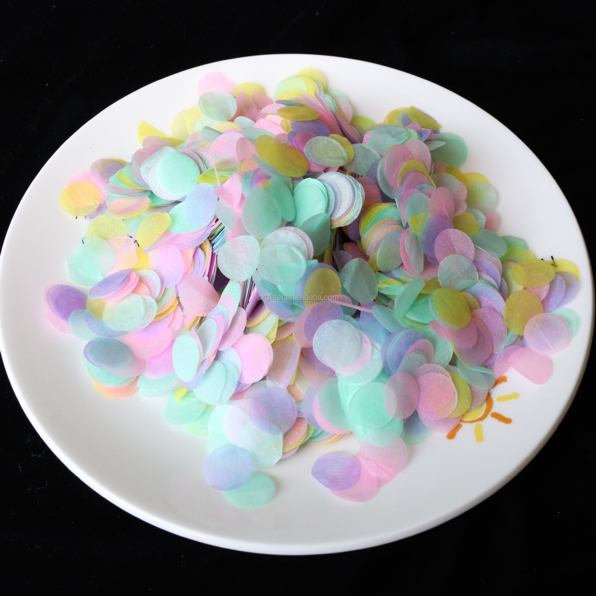 Valentine's Day Party Confetti 100% Natural Heart Tissue Paper Confetti Eco-Friendly and Biodegradable