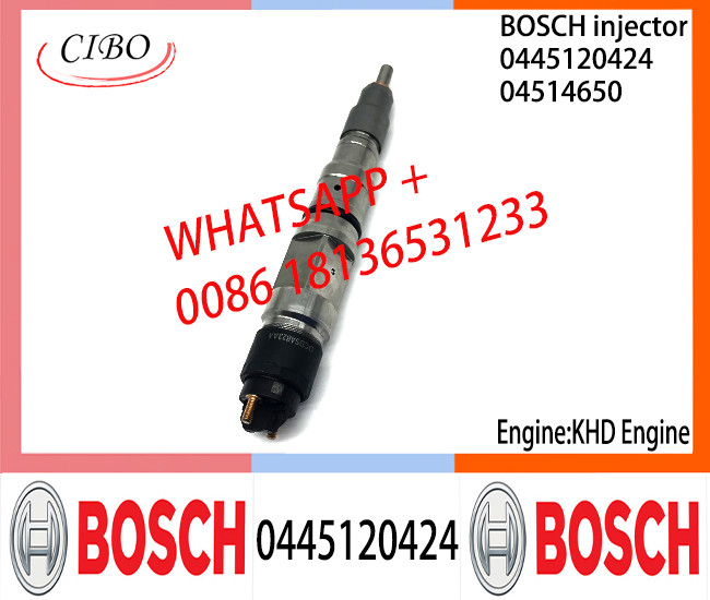 BOSCH 0445120424 Neutral Diesel Fuel Injector Assembly 0445120424 04514650 For KHD Engine