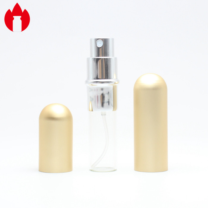 5ml Golden Perfume Borosilicate Glass Spray Vial With Pump