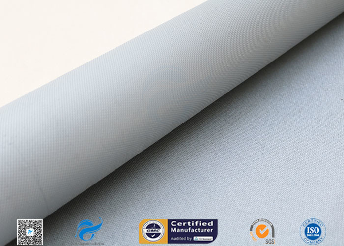 Thermal Insulation Materials 31OZ 0.85MM Grey Silicone Coated Fiberglass Fabric