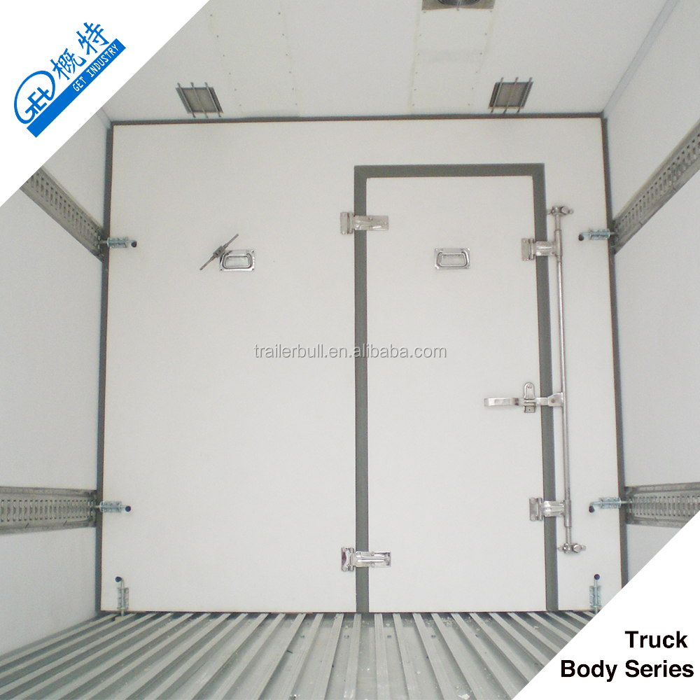 Stainless Steel 45ft 3 Axle Frozen Meat Refrigerated Trailer with Thermoking Carrier Units