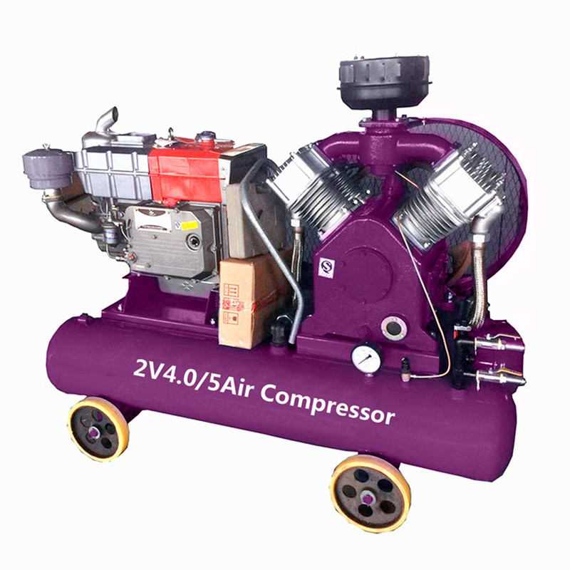 Belt-Driven Air Compressor Low Noise Industrial Air Compressor Reciprocating Air Compressor Machine