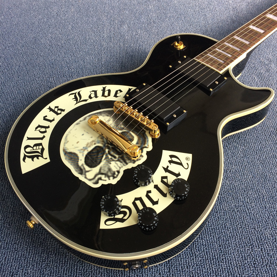 New style high-quality custom LP electric guitar, Skeleton printing,Rosewood Fingerboard,free shipping
