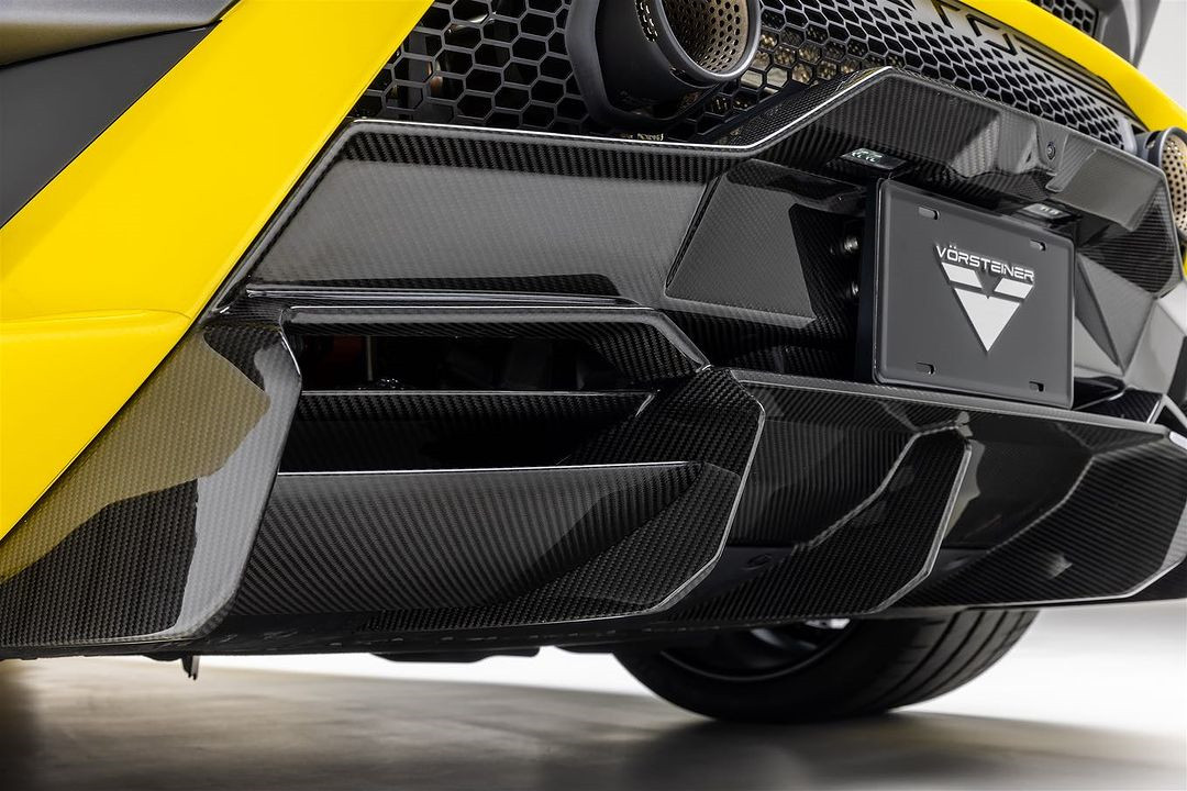 For Lamborghini STO Carbon Fiber Body Kit STO Upgraded Vors Style Front Lip Diffuser Side Skirt Hood Carbon Fiber Body Kit