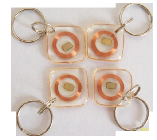 Custom RFID Key Fob 125khz Programmable NFC Keychain Tag For Access Control