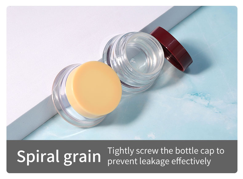 50G Empty Glass Lotion Jar for Cosmetics PS Material Custom Refillable Cream Jar Body Butter Containers