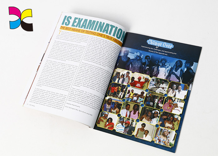 Matt Film Laminated Custom Magazine Printing / Journals Periodicals Story Note Book Printing
