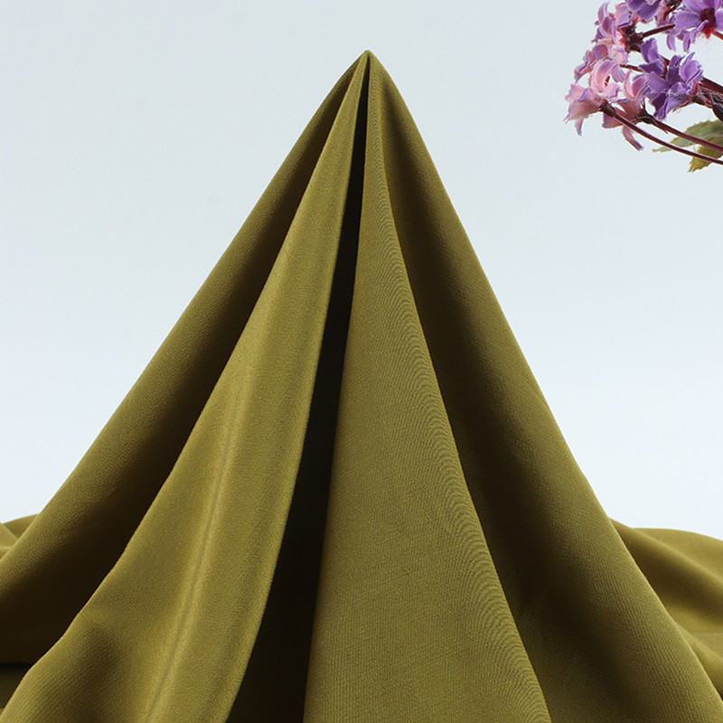 100% Viscose Rayon Dyed Fabric Satin Plain Woven Clothing Material
