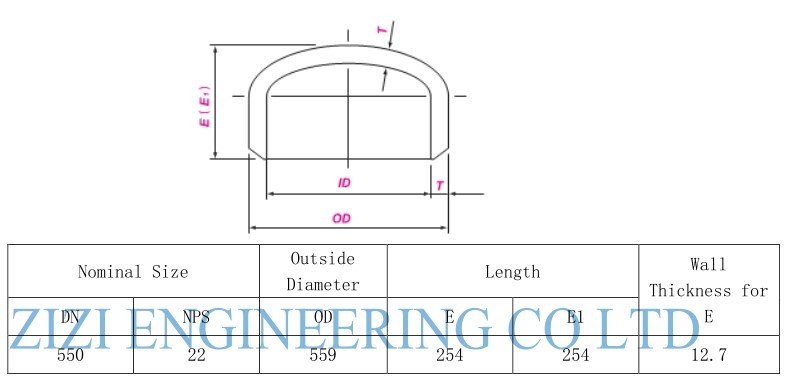 Welded Steel Pipe Caps Sch 20 22 " BE ASTM A860 WPHY 60 ASME B16 9 PE Coating