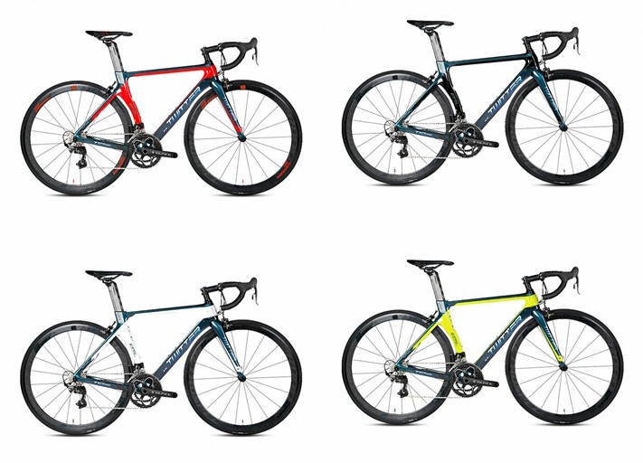 700C Road Bike Carbon Fiber Frame SRAM RIVAL 22 Speed Aero Racing Design