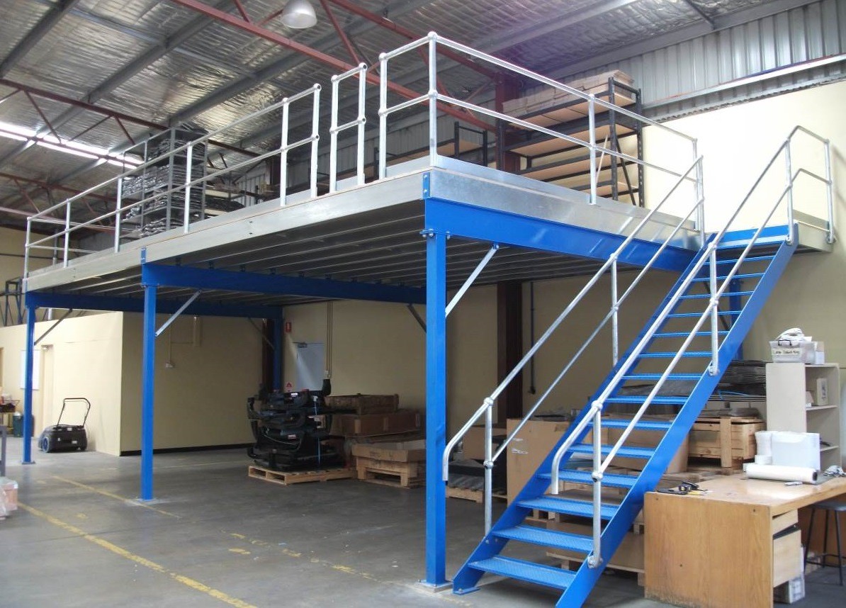 Custom Mezzanine Rack Optimizing Vertical Space