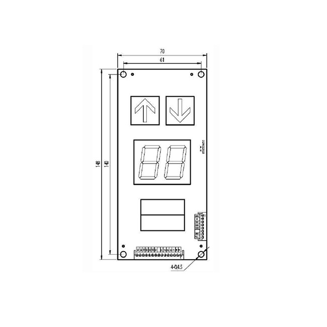 DC24V Elevator Floor Display 7 Segment Elevator Display System Lift Spare Part
