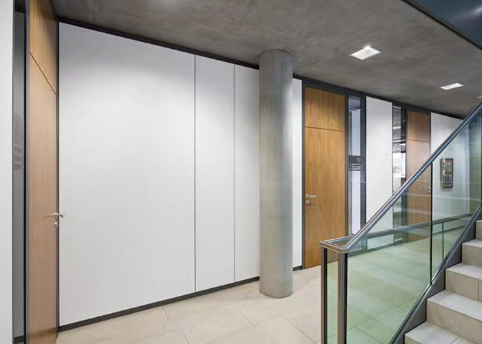 Solid Partition Wall System Steel Panel With Aluminum Frame Durable Solid Office Barriers for Long-Lasting Use