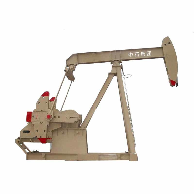 Oil field well beam pumping unit with API 11E
