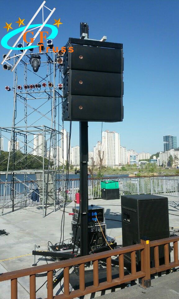 Mobile Stage Line Array Stand Load Bearing 340Kg 7 Meters