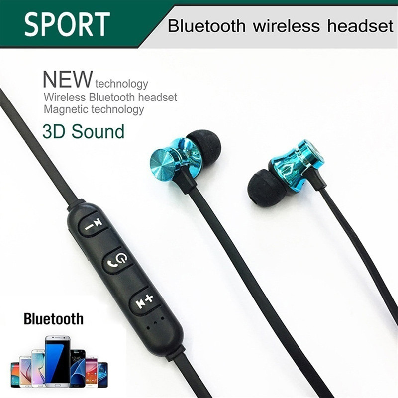 4.0 In Ear Wireless Bluetooth Earphone Magnetic Neckband Adsorption