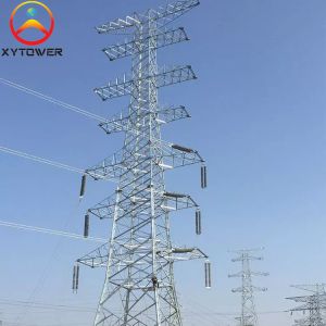 Multi-circuit Galvanized Lattice Steel Electric Power Transmission Towers