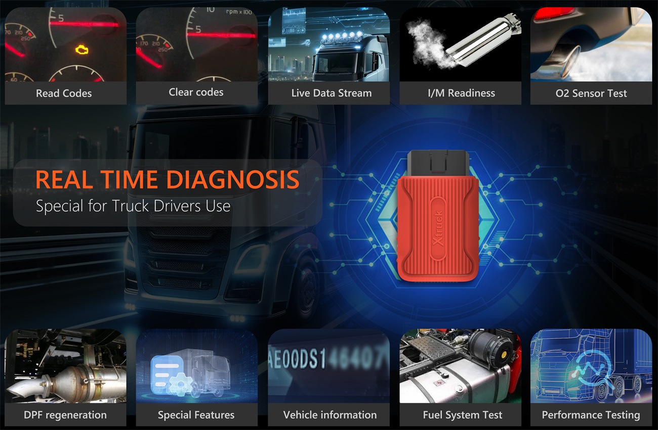 For Xtruck X003 scanner Tool DPF Heavy Duty Truck ECU Programming Forced Regeneration FOR Vol-vo/Sca-nia/Cummins Diagnostic Tool