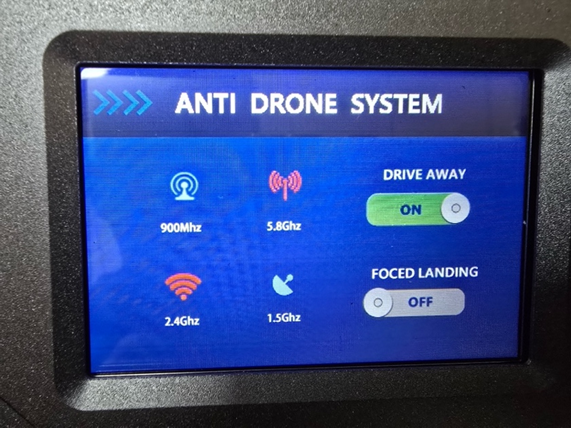 1km 2km Range Handheld Drone Jammer Easy Operate Drone Jamming Device