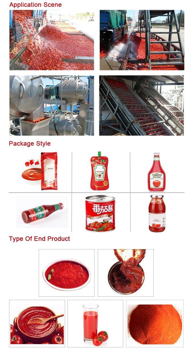 Tomato Jam Vegetable Processing Line High Efficiency 2.2kw Power CE Certification