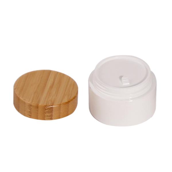 Bamboo Wood Lid Cosmetic Face Cream Jar 5ml 15ml 30ml 50ml 100ml