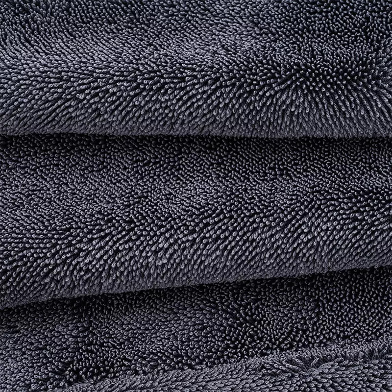 Rectangle Microfiber Car Cleaning Cloth Double Layer Absorbent Towel for Car Wash