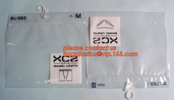 Frosted Zip lockk bag EVA PVC hanger bag for clothes, EVA frost drawstring bag, Frosted Plastic EVA Garment Packing Bag zi