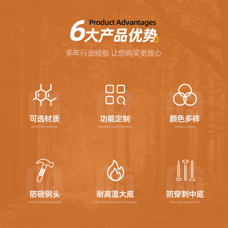 Midsole Other Sand Kevlar Safety Boots For Forest Fire-fighting High Performanc