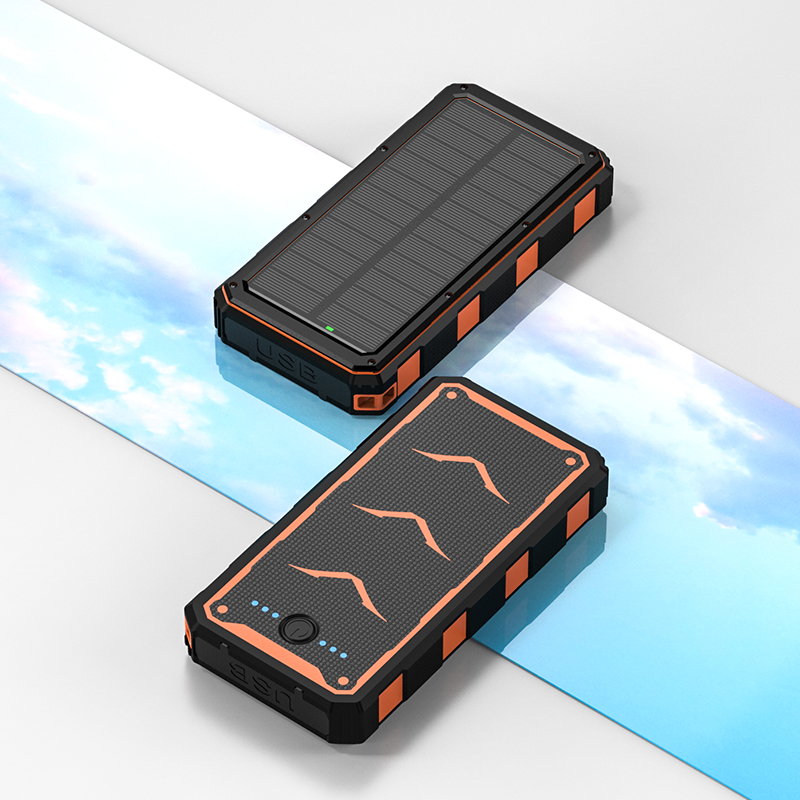 Quick Charge Support Solar Power Bank 20000mAh for Cell Phones and Smartphones
