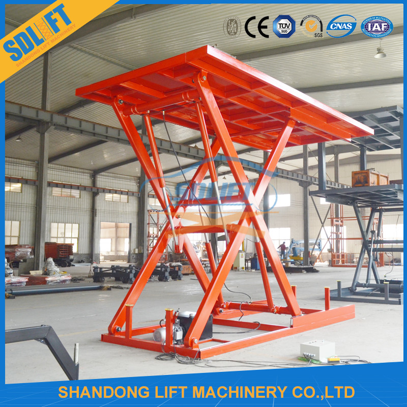 Home Use 3M Height Hydraulic Scissor Car Lift With Ce