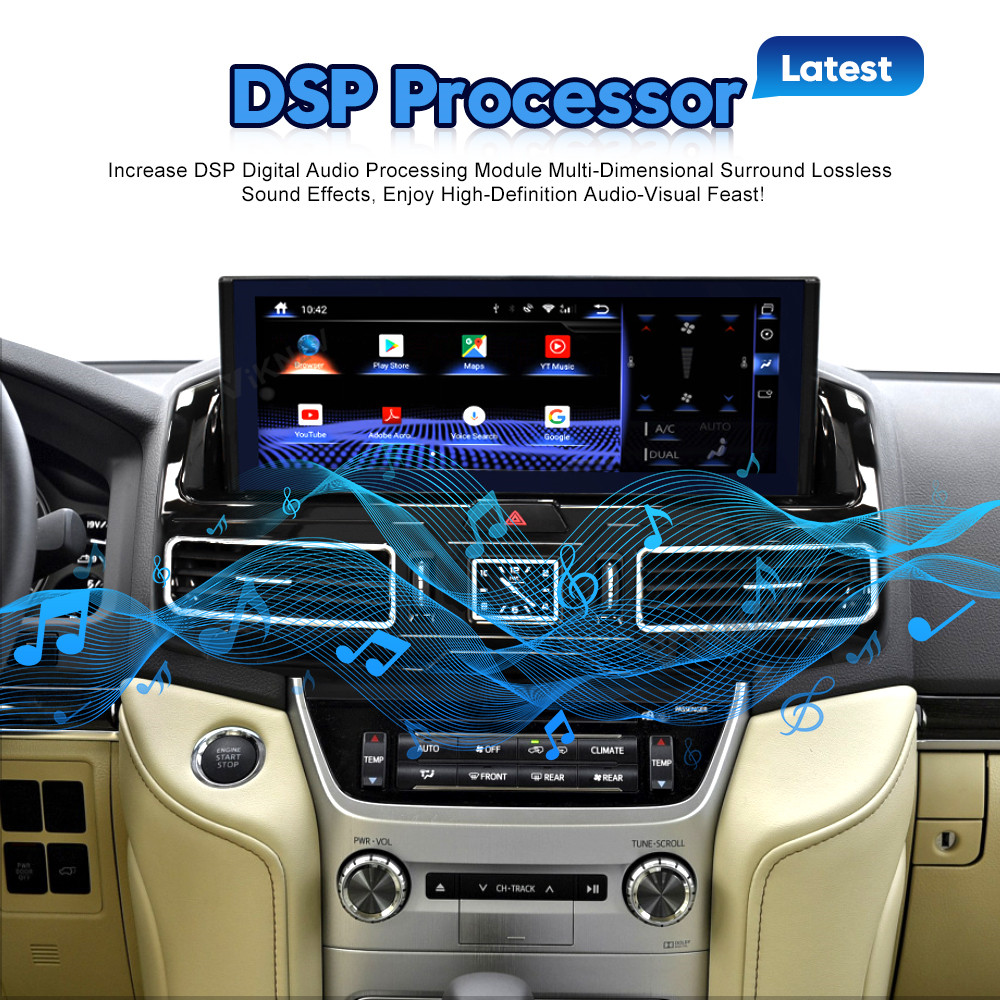 12.3 Inch Touch Sreen Stereo For 20016-2020 Toyota CRUISER LC200 GPS Navigation Multimedia Player Wireless Carplay BT 4G