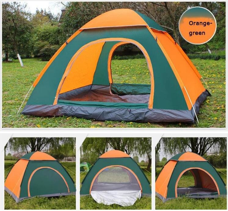 Beach Tent Sun Shelter - Portable Sun Shade Instant Tent for Beach Carrying Bag, Stakes, 6 Sand Pockets, Anti UV
