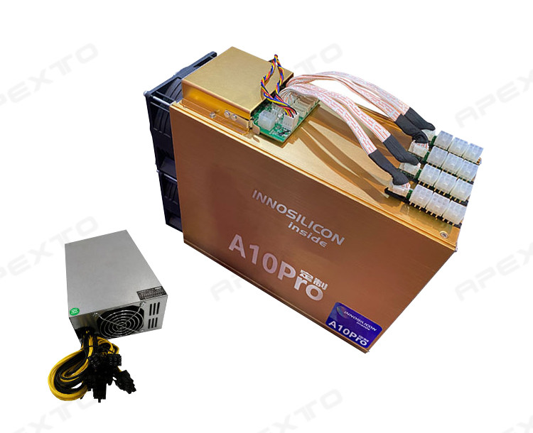 860W ETH ASIC Miners Innosilicon A10 Pro 5G 500MH/S Low Power Consumption