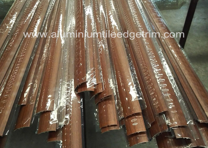 wood grain aluminium floor threshold strip