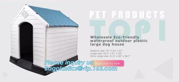 pet kennel factory direct cage outdoor plastic dog house manufacturer, Eco