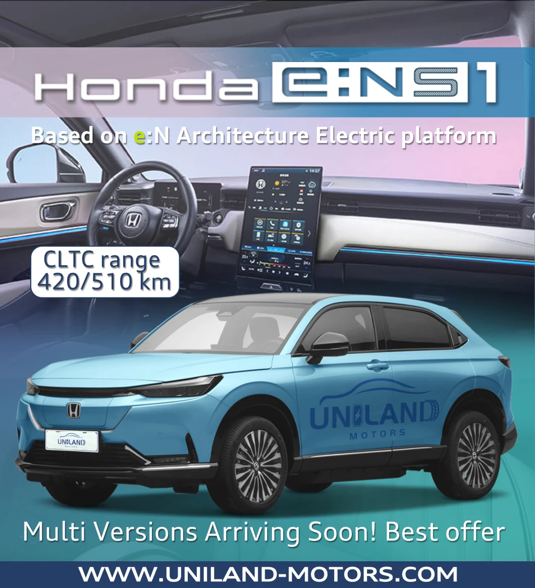 Used Honda Hot Sale E: Ns1 100% New EV 2022 Ens1 Used 2WD Car New Energy Electric Motors 0 Mileage Cars Made in China