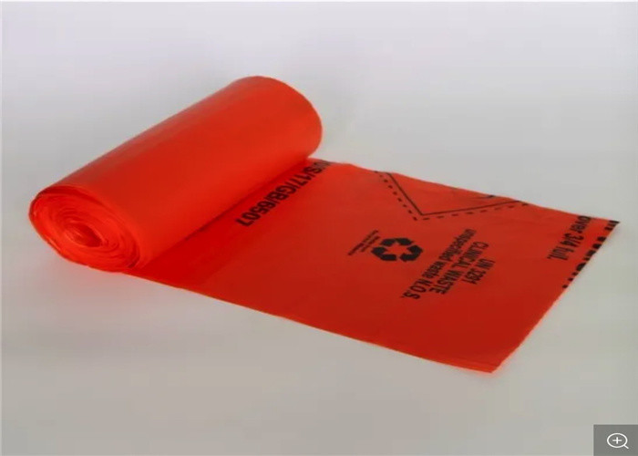 Punture Resistance Biohazard Disposal Bags Bio Degradable Roll Pack Or Loose Pack