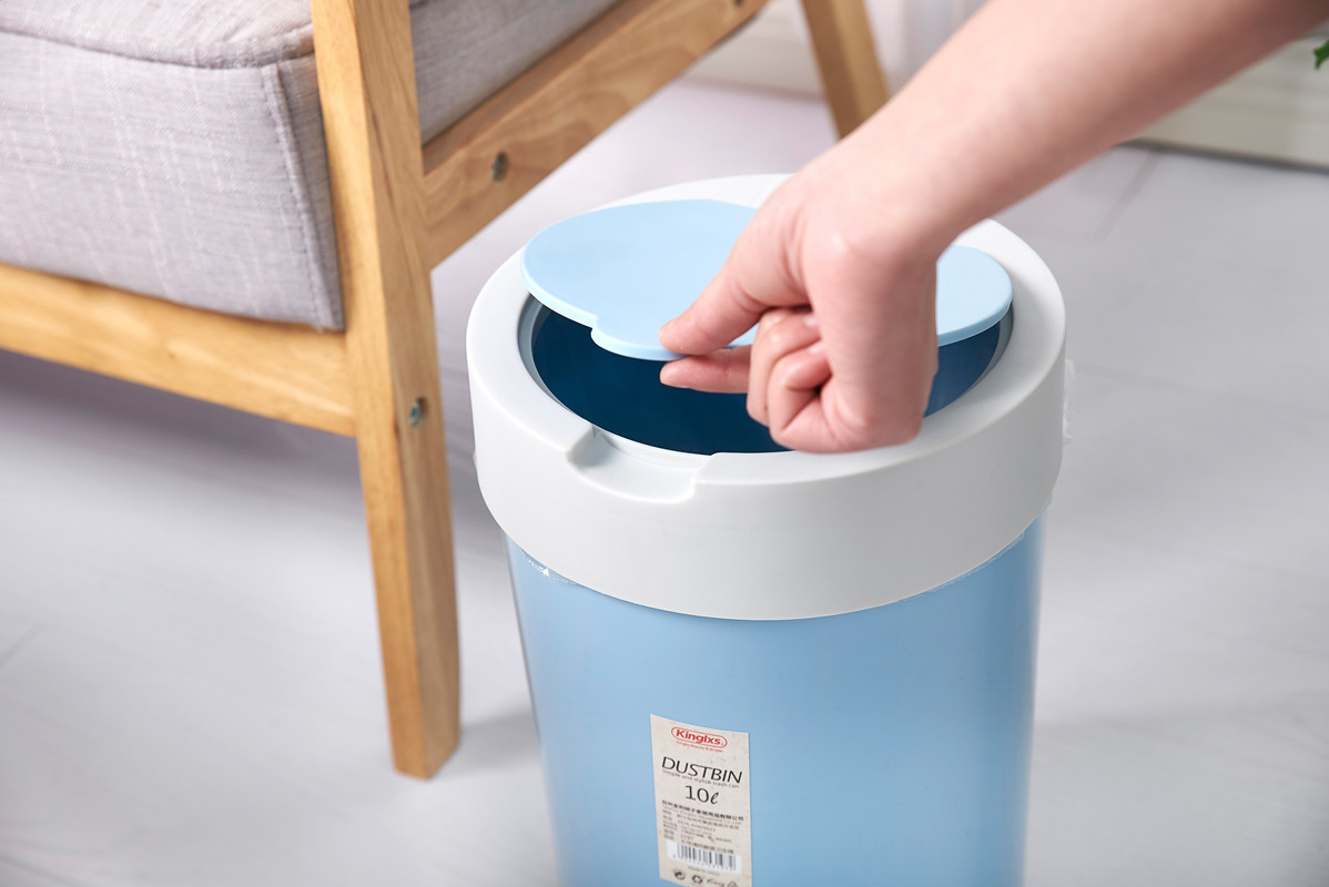 5L 10L Plastic Dustbin PP Round Bathroom Dustbin Thickened