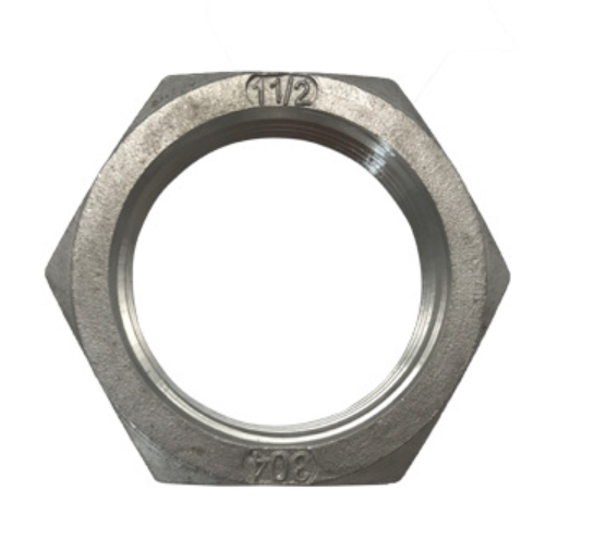 GB Standard Size 1/2-20 Hex Jam Nut Stainless Steel Thin Nut for Imperial Inch Measurement System