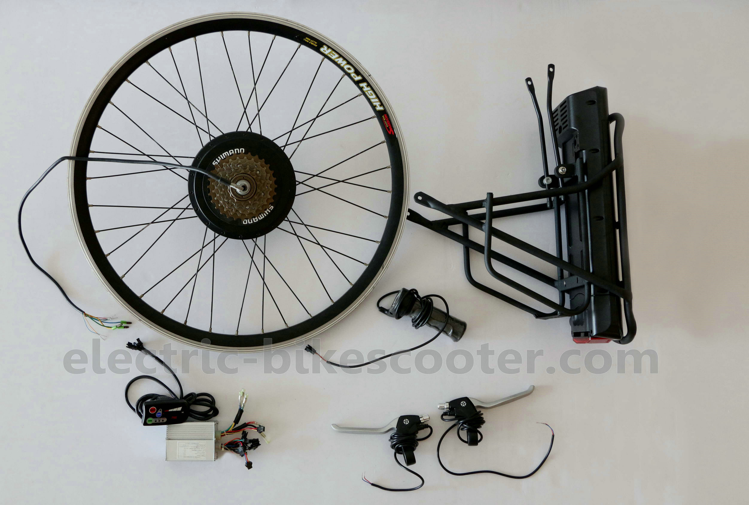 25km/H Pedal Assist Ebike Conversion Kit , 250W Electric Bike Conversion Kit With Battery