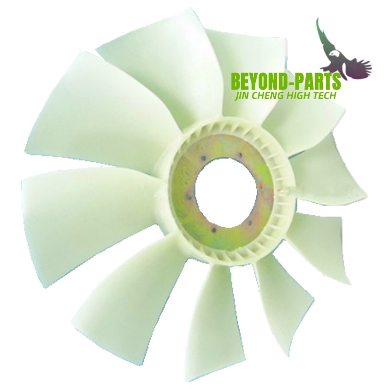 catererpillar 320D Excavator Spare Parts Fan Blade 6 Holes 10 Blade 145MM