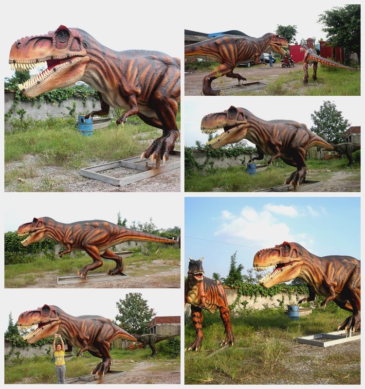 Waterproof Realistic Robotic Simulation Animatronic Dinosaur For Kids Park